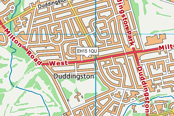 EH15 1QU map - OS VectorMap District (Ordnance Survey) EH15 1QU map - OS VectorMap District (Ordnance Survey)