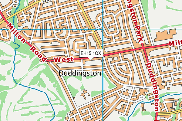 EH15 1QX map - OS VectorMap District (Ordnance Survey) EH15 1QX map - OS VectorMap District (Ordnance Survey)