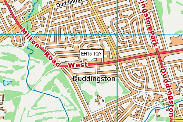 EH15 1QY map - OS VectorMap District (Ordnance Survey) EH15 1QY map - OS VectorMap District (Ordnance Survey)