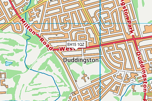 EH15 1QZ map - OS VectorMap District (Ordnance Survey) EH15 1QZ map - OS VectorMap District (Ordnance Survey)