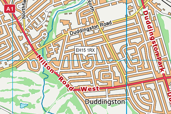 EH15 1RX map - OS VectorMap District (Ordnance Survey) EH15 1RX map - OS VectorMap District (Ordnance Survey)