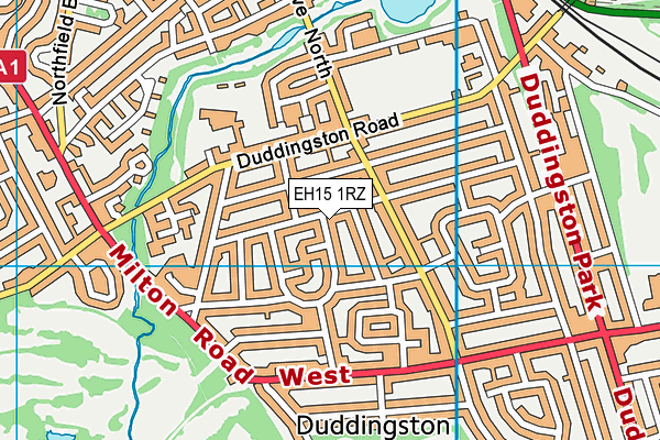 EH15 1RZ map - OS VectorMap District (Ordnance Survey) EH15 1RZ map - OS VectorMap District (Ordnance Survey)