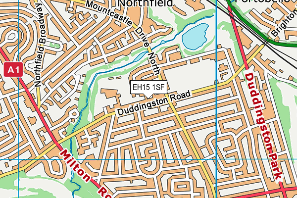 EH15 1SF map - OS VectorMap District (Ordnance Survey) EH15 1SF map - OS VectorMap District (Ordnance Survey)