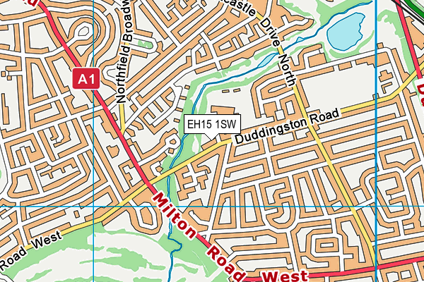 EH15 1SW map - OS VectorMap District (Ordnance Survey) EH15 1SW map - OS VectorMap District (Ordnance Survey)