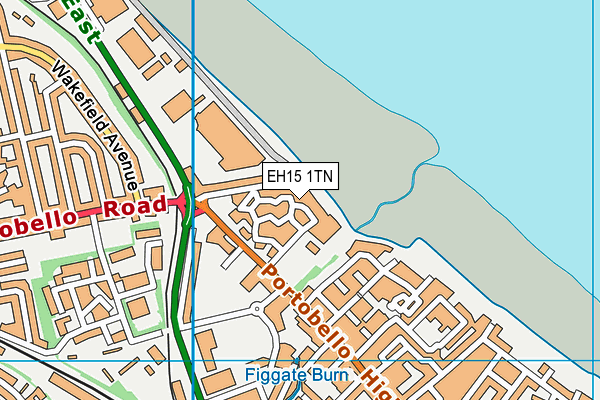 EH15 1TN map - OS VectorMap District (Ordnance Survey) EH15 1TN map - OS VectorMap District (Ordnance Survey)