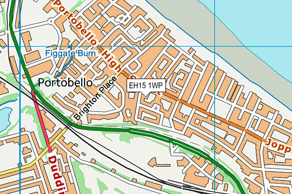 EH15 1WP map - OS VectorMap District (Ordnance Survey) EH15 1WP map - OS VectorMap District (Ordnance Survey)