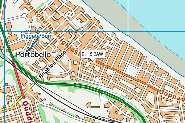 EH15 2AW map - OS VectorMap District (Ordnance Survey)