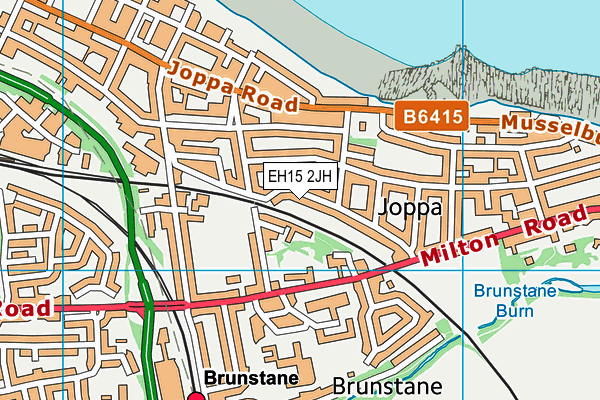 EH15 2JH map - OS VectorMap District (Ordnance Survey)