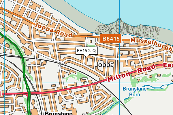 EH15 2JQ map - OS VectorMap District (Ordnance Survey)