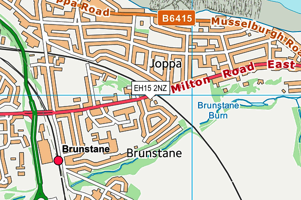 EH15 2NZ map - OS VectorMap District (Ordnance Survey)