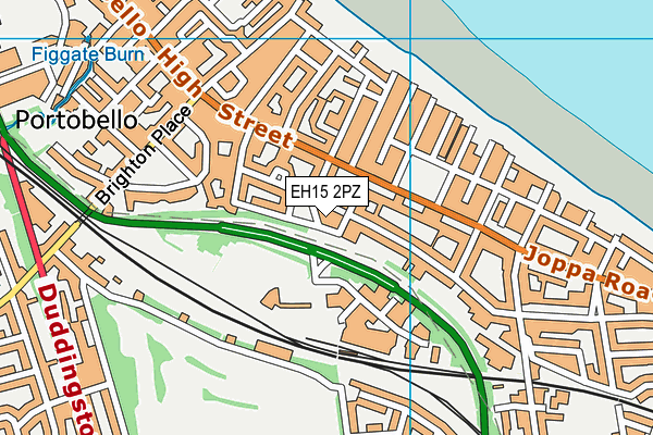EH15 2PZ map - OS VectorMap District (Ordnance Survey)