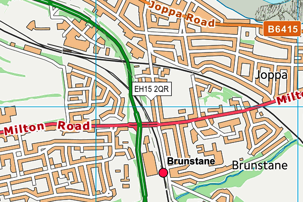 EH15 2QR map - OS VectorMap District (Ordnance Survey)