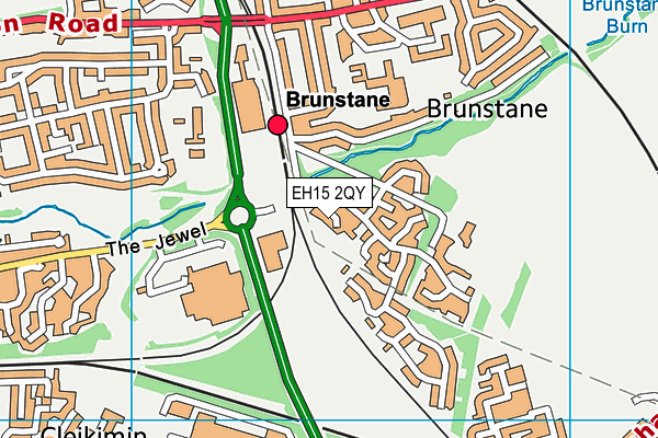 EH15 2QY map - OS VectorMap District (Ordnance Survey)