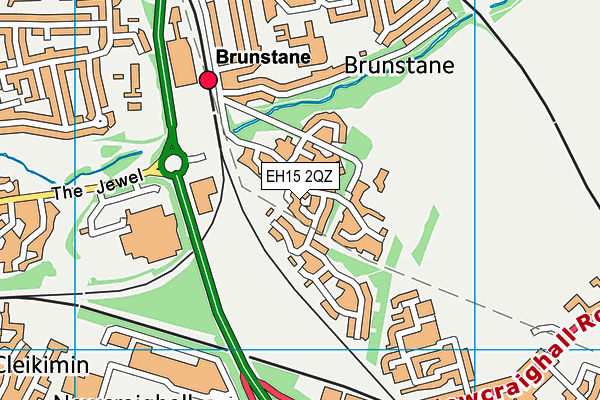 EH15 2QZ map - OS VectorMap District (Ordnance Survey) EH15 2QZ map - OS VectorMap District (Ordnance Survey)