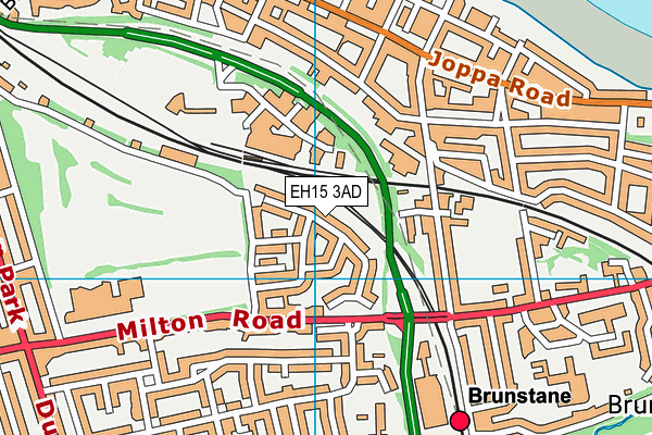 EH15 3AD map - OS VectorMap District (Ordnance Survey)