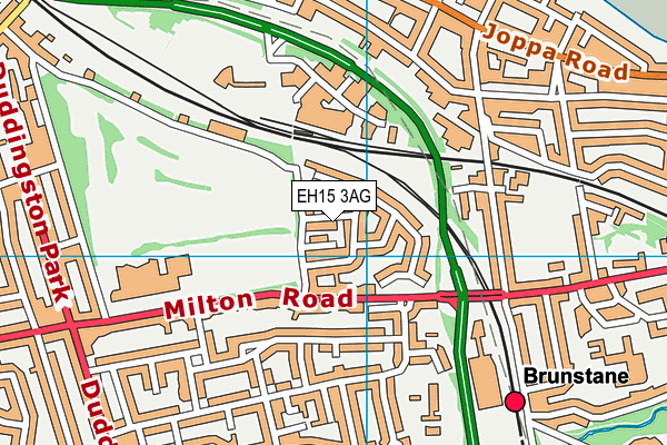 EH15 3AG map - OS VectorMap District (Ordnance Survey) EH15 3AG map - OS VectorMap District (Ordnance Survey)