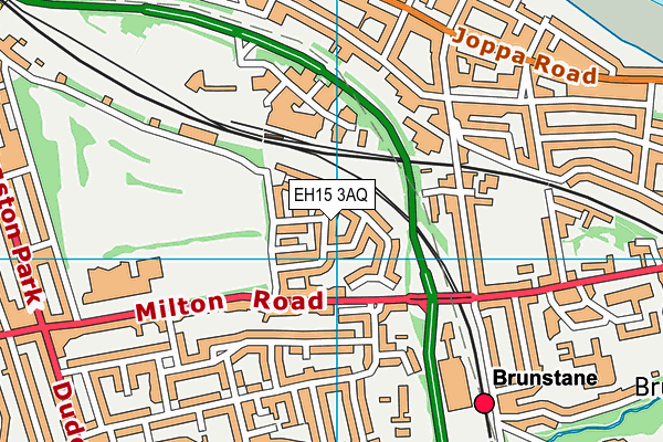 EH15 3AQ map - OS VectorMap District (Ordnance Survey) EH15 3AQ map - OS VectorMap District (Ordnance Survey)