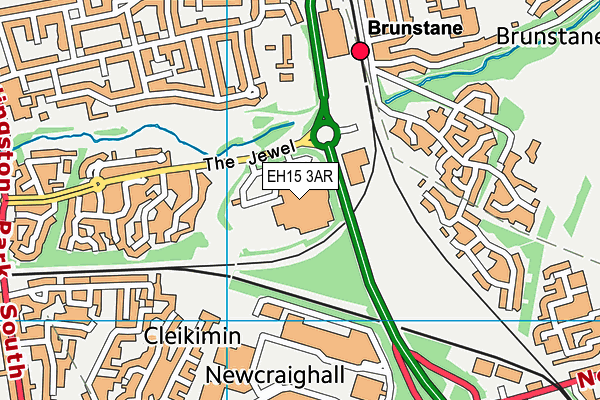 EH15 3AR map - OS VectorMap District (Ordnance Survey) EH15 3AR map - OS VectorMap District (Ordnance Survey)