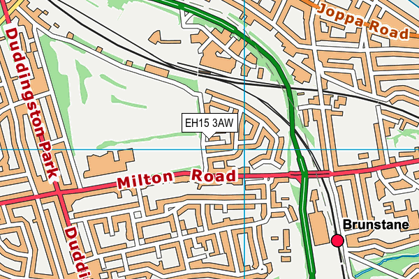 EH15 3AW map - OS VectorMap District (Ordnance Survey) EH15 3AW map - OS VectorMap District (Ordnance Survey)