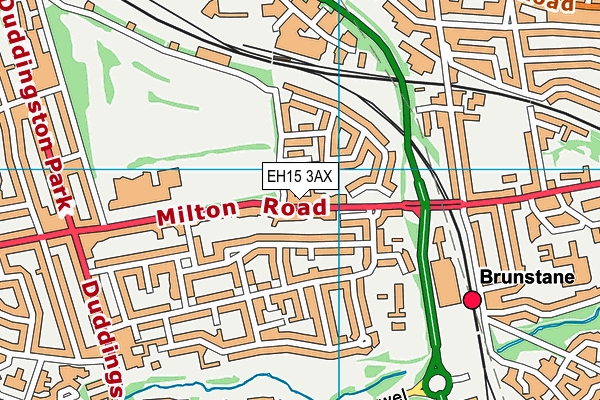 EH15 3AX map - OS VectorMap District (Ordnance Survey) EH15 3AX map - OS VectorMap District (Ordnance Survey)