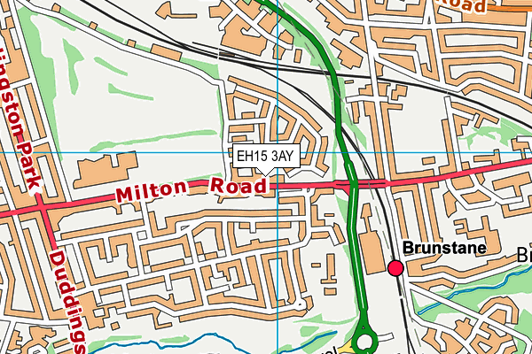 EH15 3AY map - OS VectorMap District (Ordnance Survey) EH15 3AY map - OS VectorMap District (Ordnance Survey)