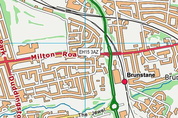 EH15 3AZ map - OS VectorMap District (Ordnance Survey) EH15 3AZ map - OS VectorMap District (Ordnance Survey)
