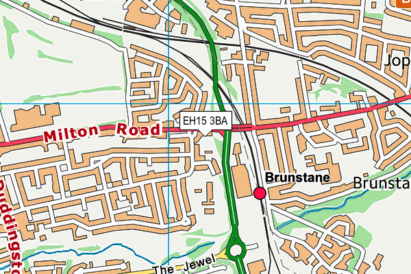EH15 3BA map - OS VectorMap District (Ordnance Survey) EH15 3BA map - OS VectorMap District (Ordnance Survey)