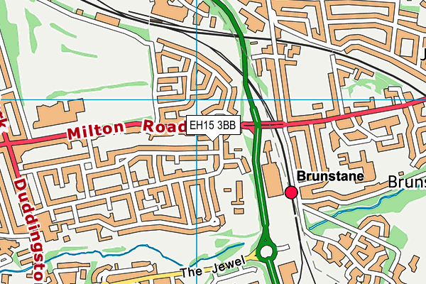 EH15 3BB map - OS VectorMap District (Ordnance Survey) EH15 3BB map - OS VectorMap District (Ordnance Survey)
