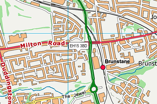 EH15 3BD map - OS VectorMap District (Ordnance Survey) EH15 3BD map - OS VectorMap District (Ordnance Survey)