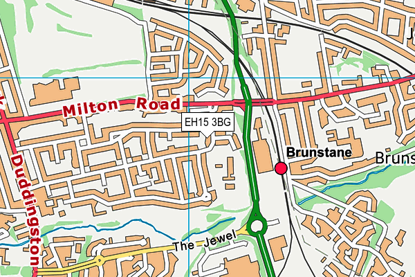 EH15 3BG map - OS VectorMap District (Ordnance Survey) EH15 3BG map - OS VectorMap District (Ordnance Survey)