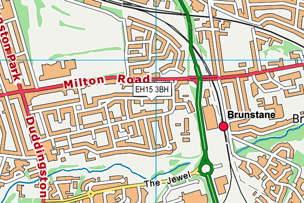 EH15 3BH map - OS VectorMap District (Ordnance Survey) EH15 3BH map - OS VectorMap District (Ordnance Survey)