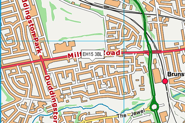 EH15 3BL map - OS VectorMap District (Ordnance Survey) EH15 3BL map - OS VectorMap District (Ordnance Survey)