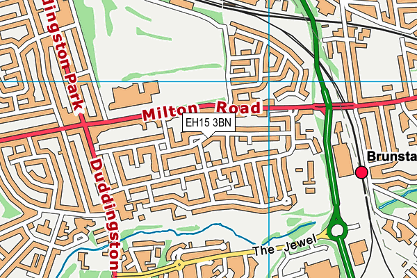 EH15 3BN map - OS VectorMap District (Ordnance Survey) EH15 3BN map - OS VectorMap District (Ordnance Survey)