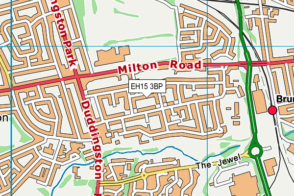 EH15 3BP map - OS VectorMap District (Ordnance Survey) EH15 3BP map - OS VectorMap District (Ordnance Survey)