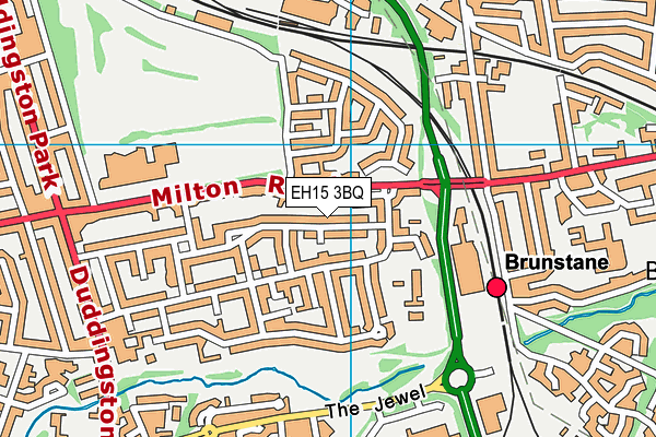 EH15 3BQ map - OS VectorMap District (Ordnance Survey) EH15 3BQ map - OS VectorMap District (Ordnance Survey)
