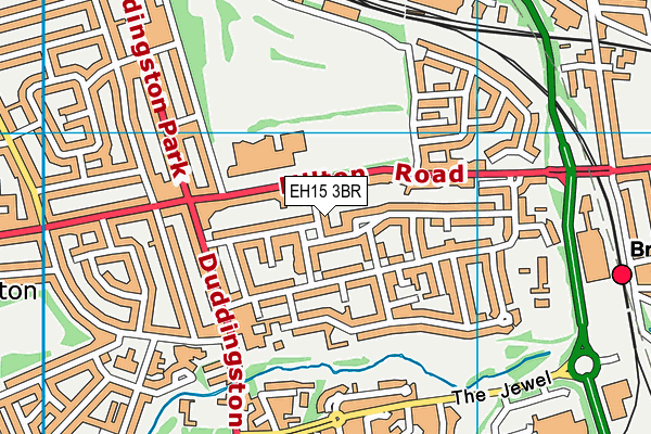 EH15 3BR map - OS VectorMap District (Ordnance Survey) EH15 3BR map - OS VectorMap District (Ordnance Survey)