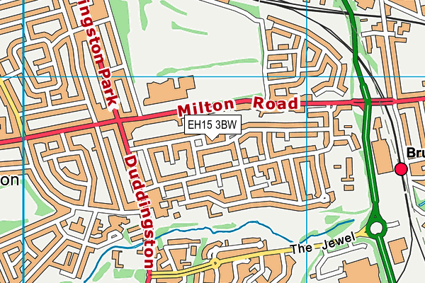 EH15 3BW map - OS VectorMap District (Ordnance Survey) EH15 3BW map - OS VectorMap District (Ordnance Survey)