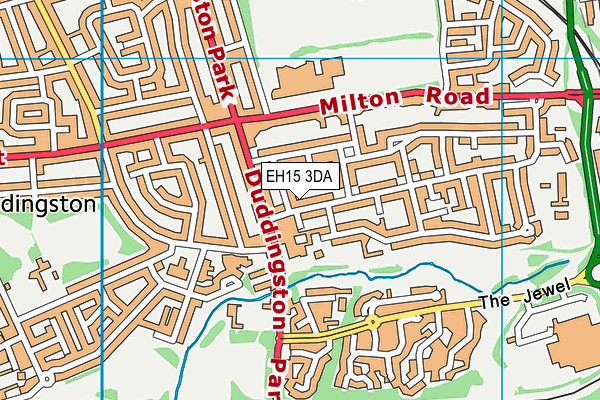 EH15 3DA map - OS VectorMap District (Ordnance Survey) EH15 3DA map - OS VectorMap District (Ordnance Survey)