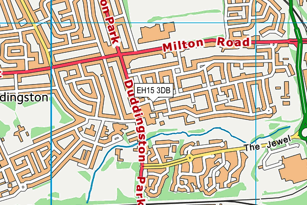 EH15 3DB map - OS VectorMap District (Ordnance Survey) EH15 3DB map - OS VectorMap District (Ordnance Survey)