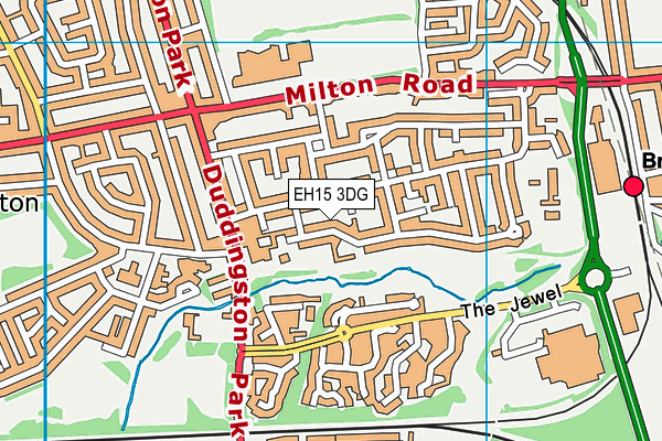 EH15 3DG map - OS VectorMap District (Ordnance Survey) EH15 3DG map - OS VectorMap District (Ordnance Survey)