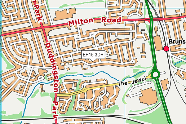 EH15 3DH map - OS VectorMap District (Ordnance Survey) EH15 3DH map - OS VectorMap District (Ordnance Survey)