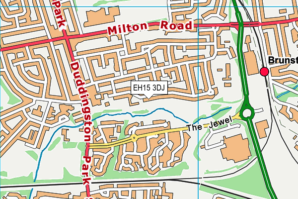 EH15 3DJ map - OS VectorMap District (Ordnance Survey) EH15 3DJ map - OS VectorMap District (Ordnance Survey)