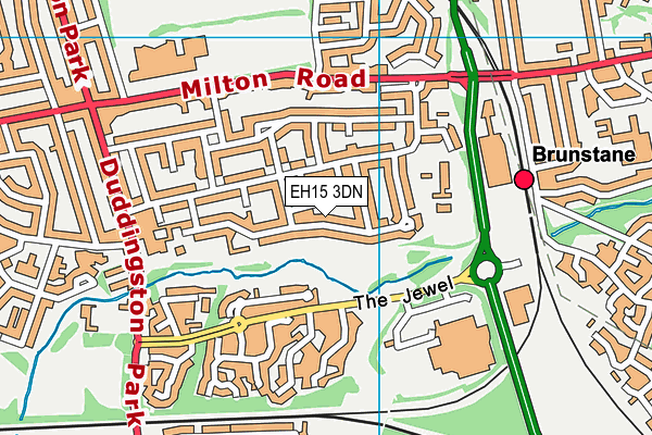 EH15 3DN map - OS VectorMap District (Ordnance Survey) EH15 3DN map - OS VectorMap District (Ordnance Survey)