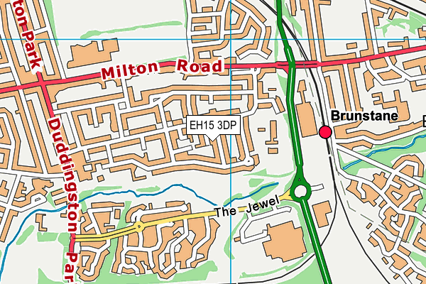 EH15 3DP map - OS VectorMap District (Ordnance Survey) EH15 3DP map - OS VectorMap District (Ordnance Survey)