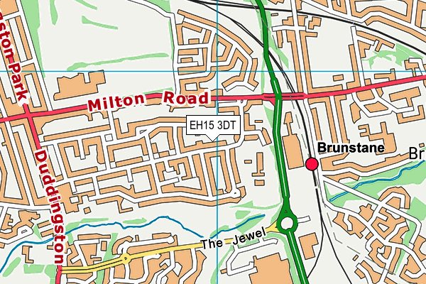 EH15 3DT map - OS VectorMap District (Ordnance Survey) EH15 3DT map - OS VectorMap District (Ordnance Survey)