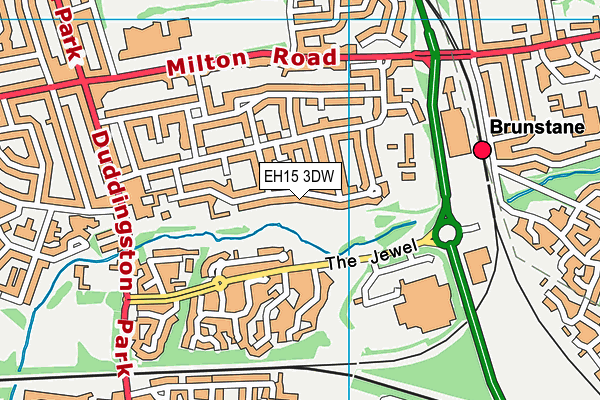EH15 3DW map - OS VectorMap District (Ordnance Survey) EH15 3DW map - OS VectorMap District (Ordnance Survey)