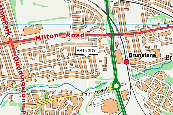 EH15 3DY map - OS VectorMap District (Ordnance Survey) EH15 3DY map - OS VectorMap District (Ordnance Survey)