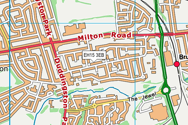 EH15 3EB map - OS VectorMap District (Ordnance Survey) EH15 3EB map - OS VectorMap District (Ordnance Survey)