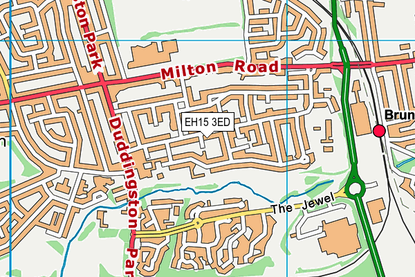 EH15 3ED map - OS VectorMap District (Ordnance Survey) EH15 3ED map - OS VectorMap District (Ordnance Survey)