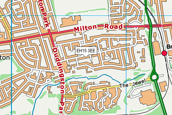 EH15 3EE map - OS VectorMap District (Ordnance Survey) EH15 3EE map - OS VectorMap District (Ordnance Survey)